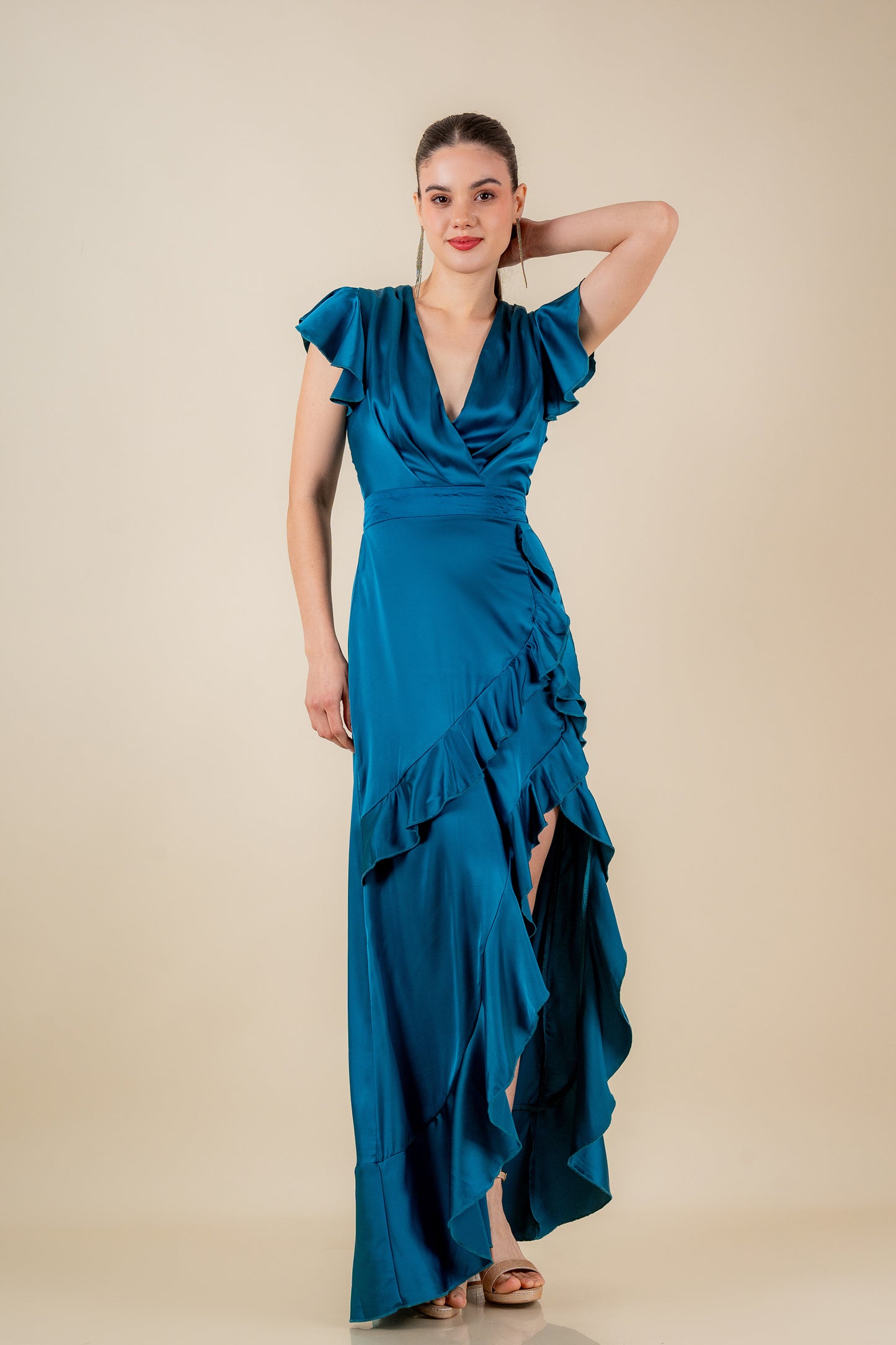 Muriel Teal Dress