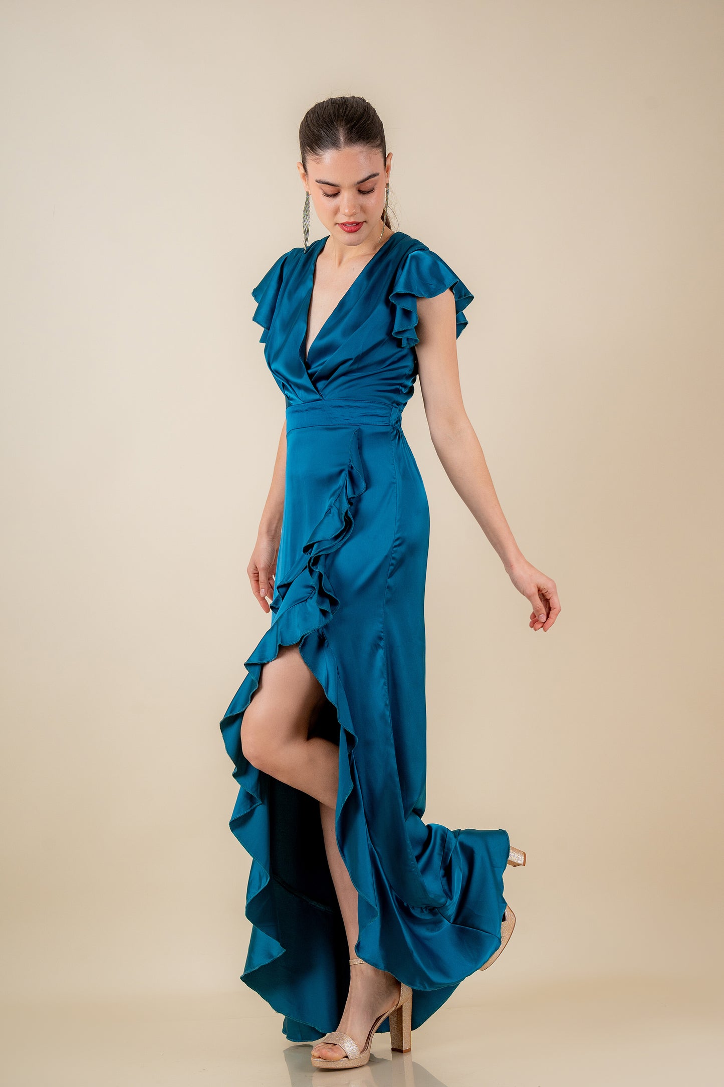 Muriel Teal Dress