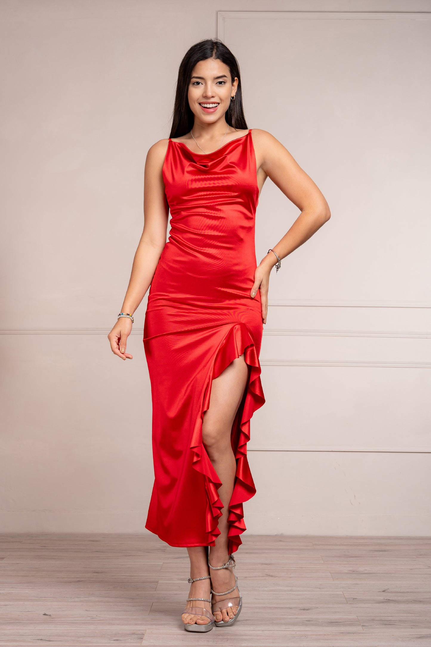 Micaela Satin Dress
