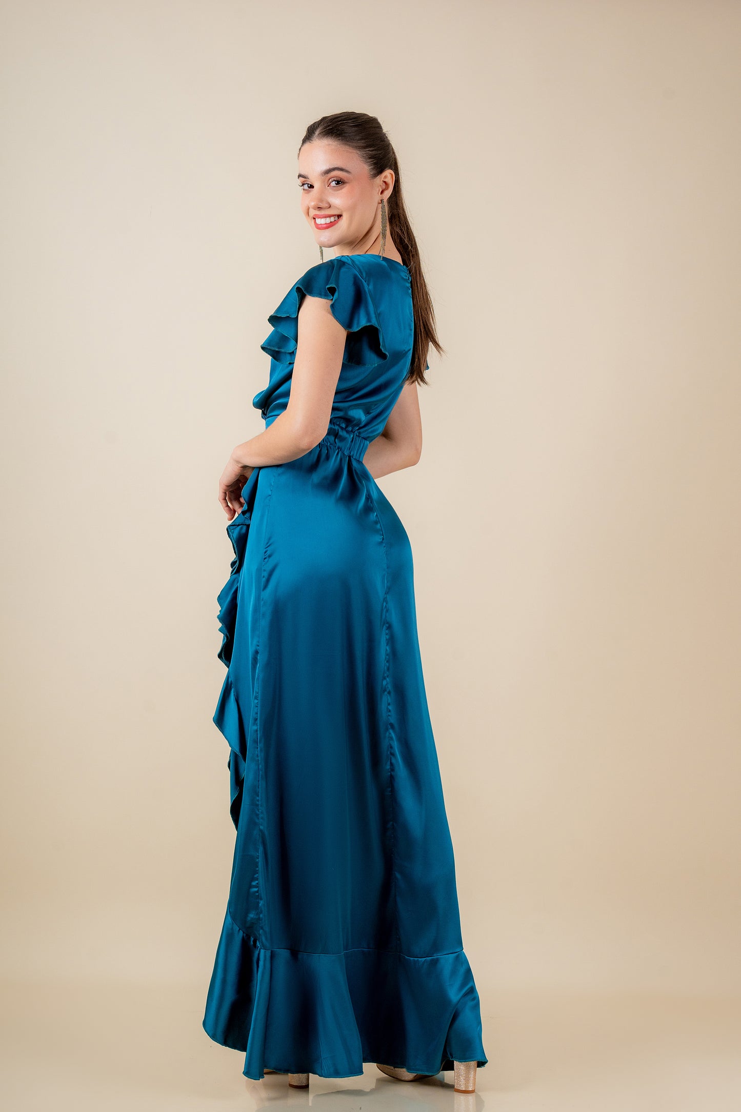 Muriel Teal Dress