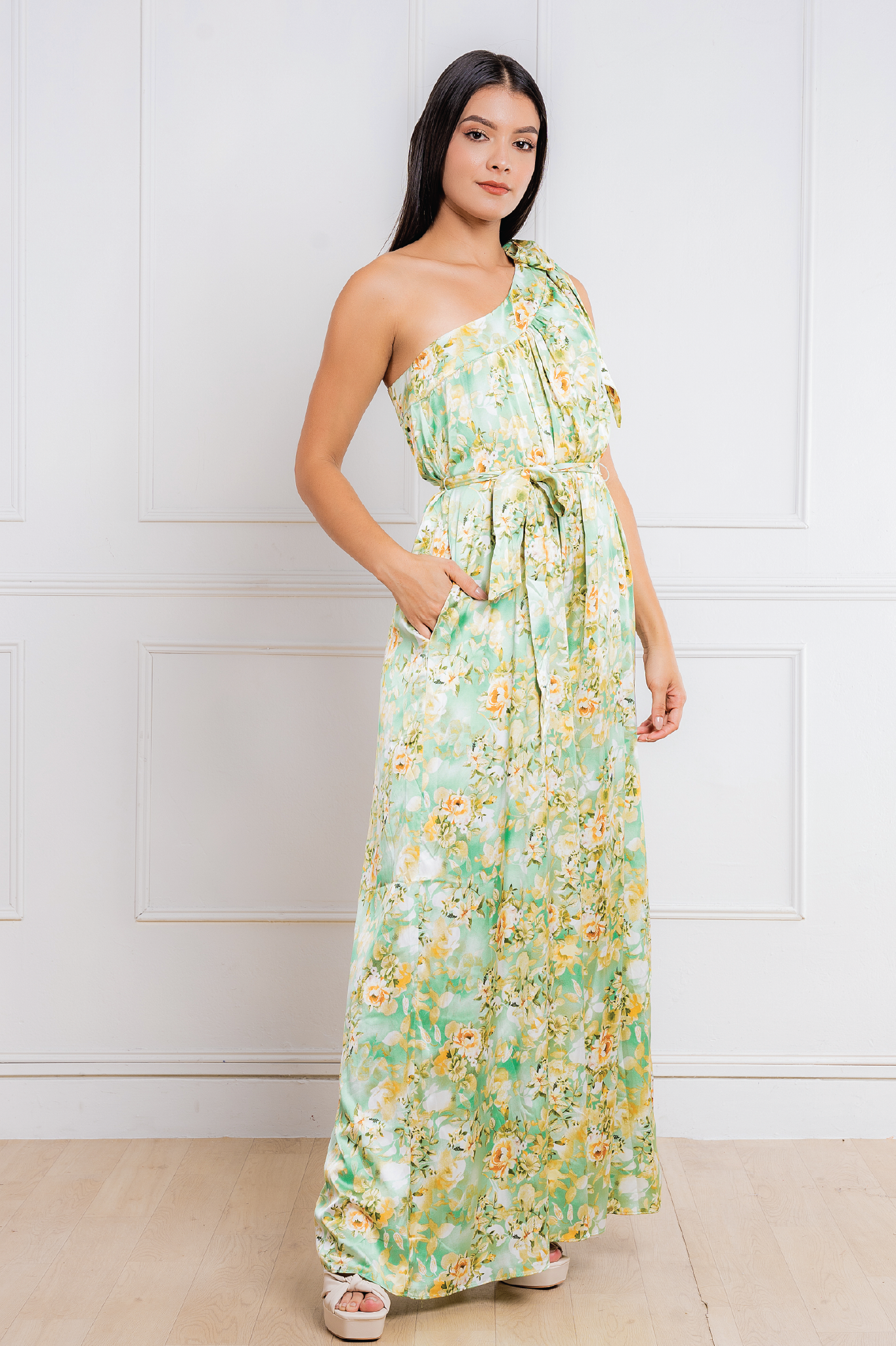 Almendra Green One Piece