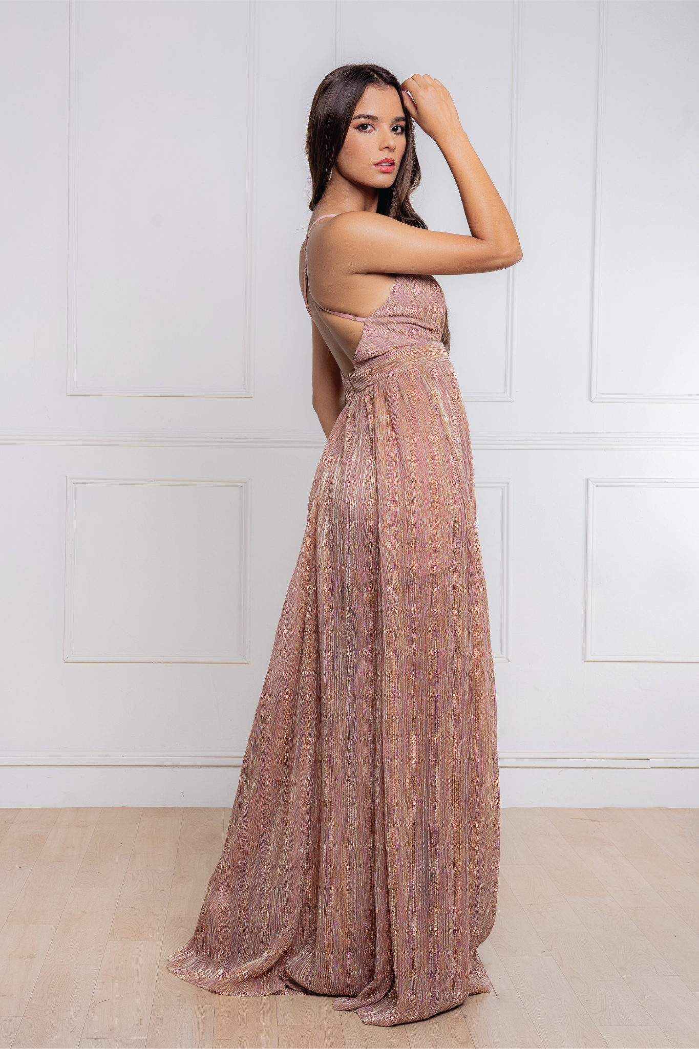 Camila Rose Gold Dress