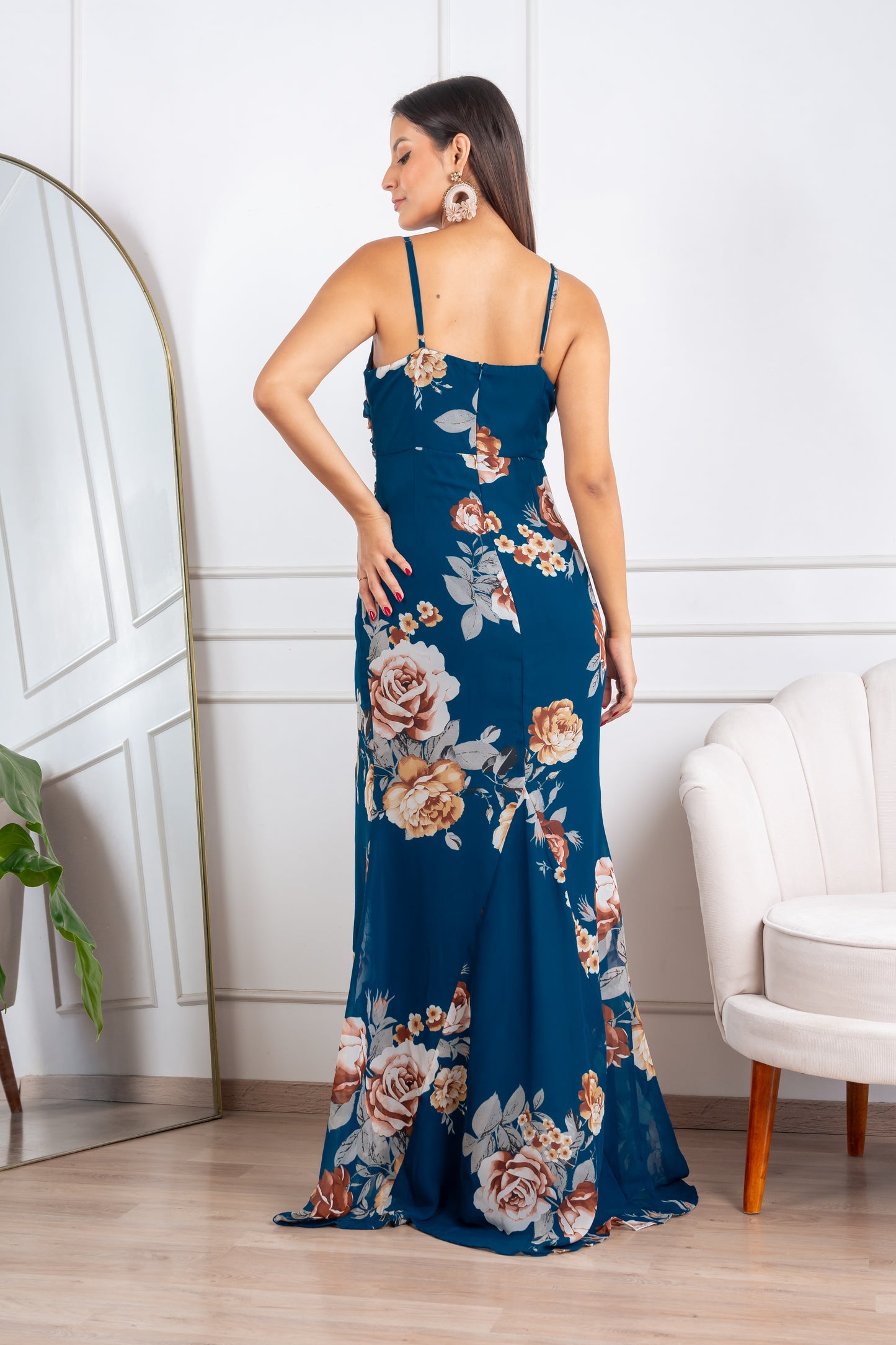 Pau Teal Dress