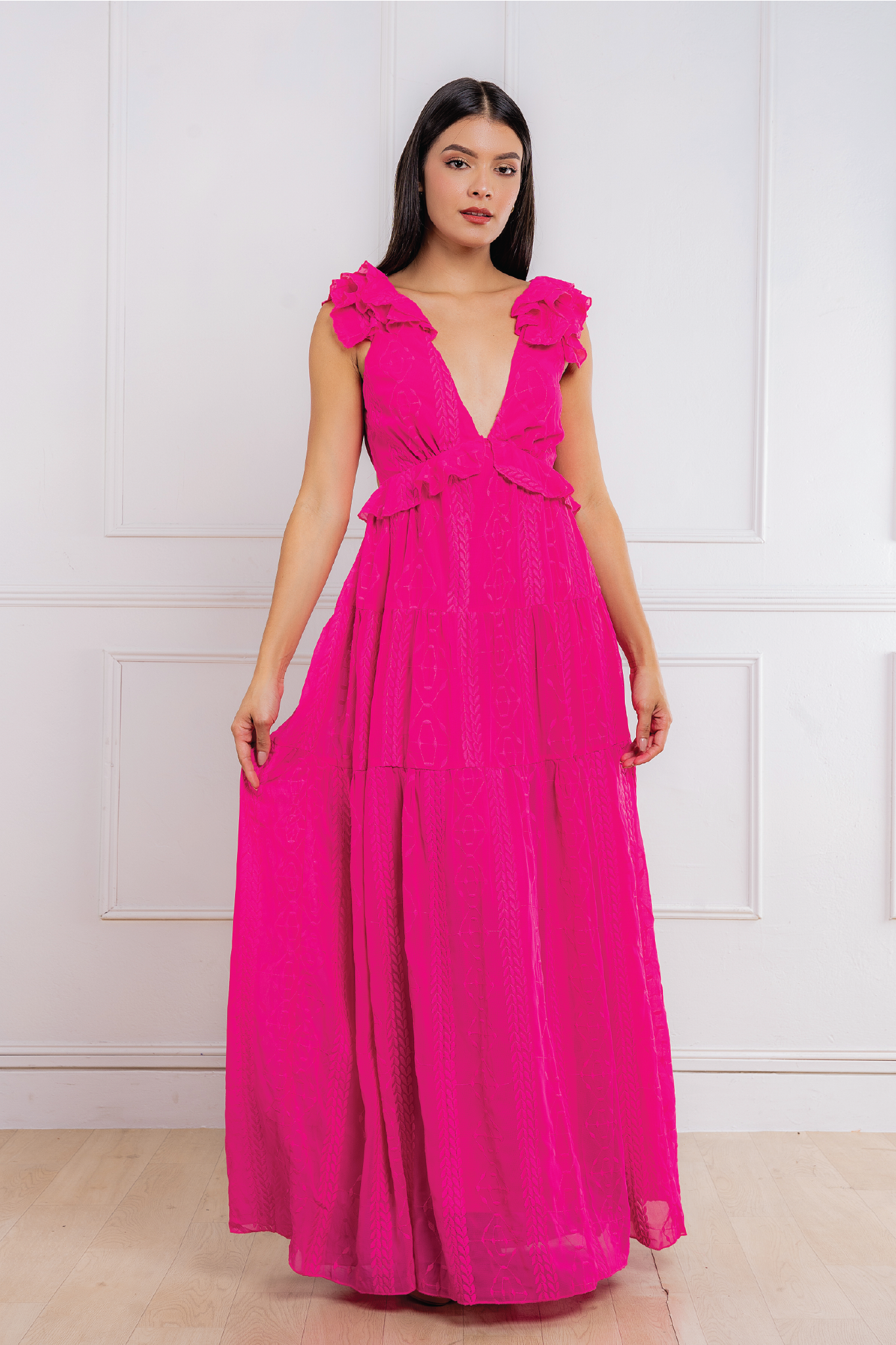 Florencia Fuchsia Dress