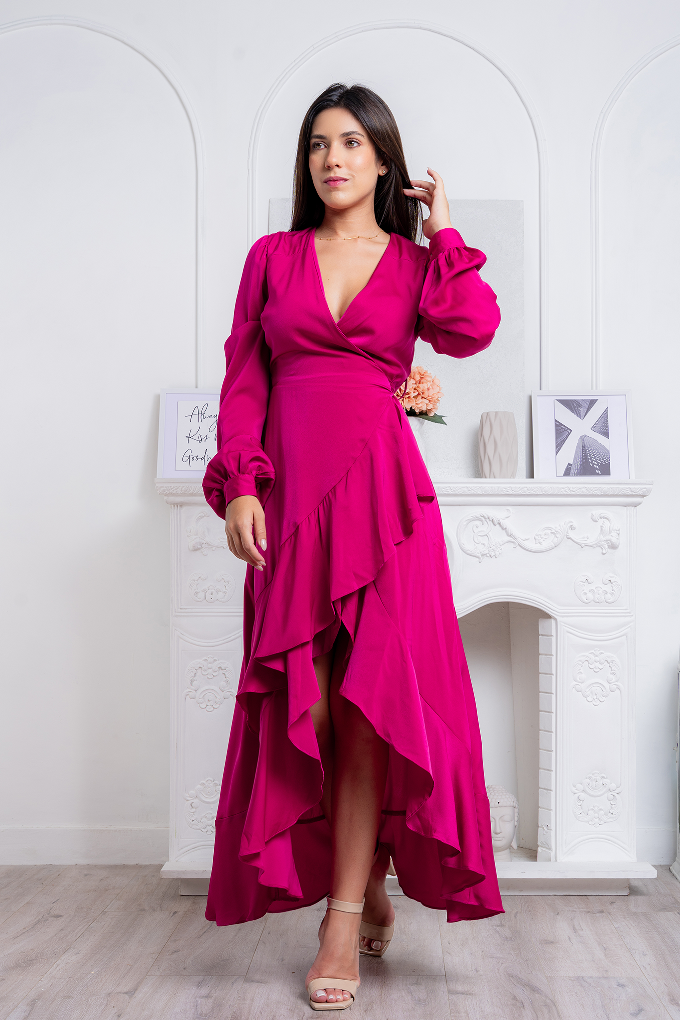 Abigail Fuchsia Dress