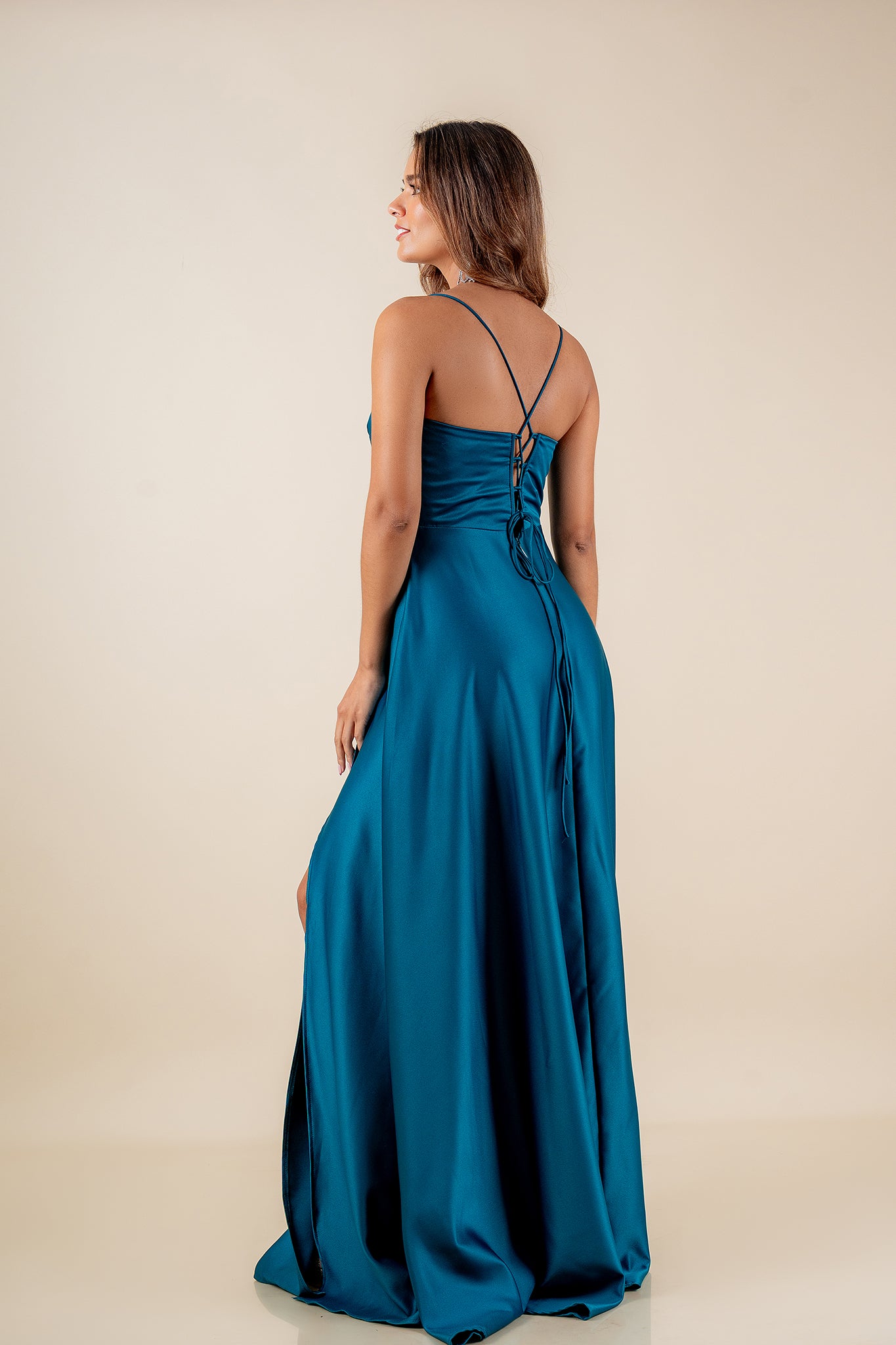 Agata Teal Dress