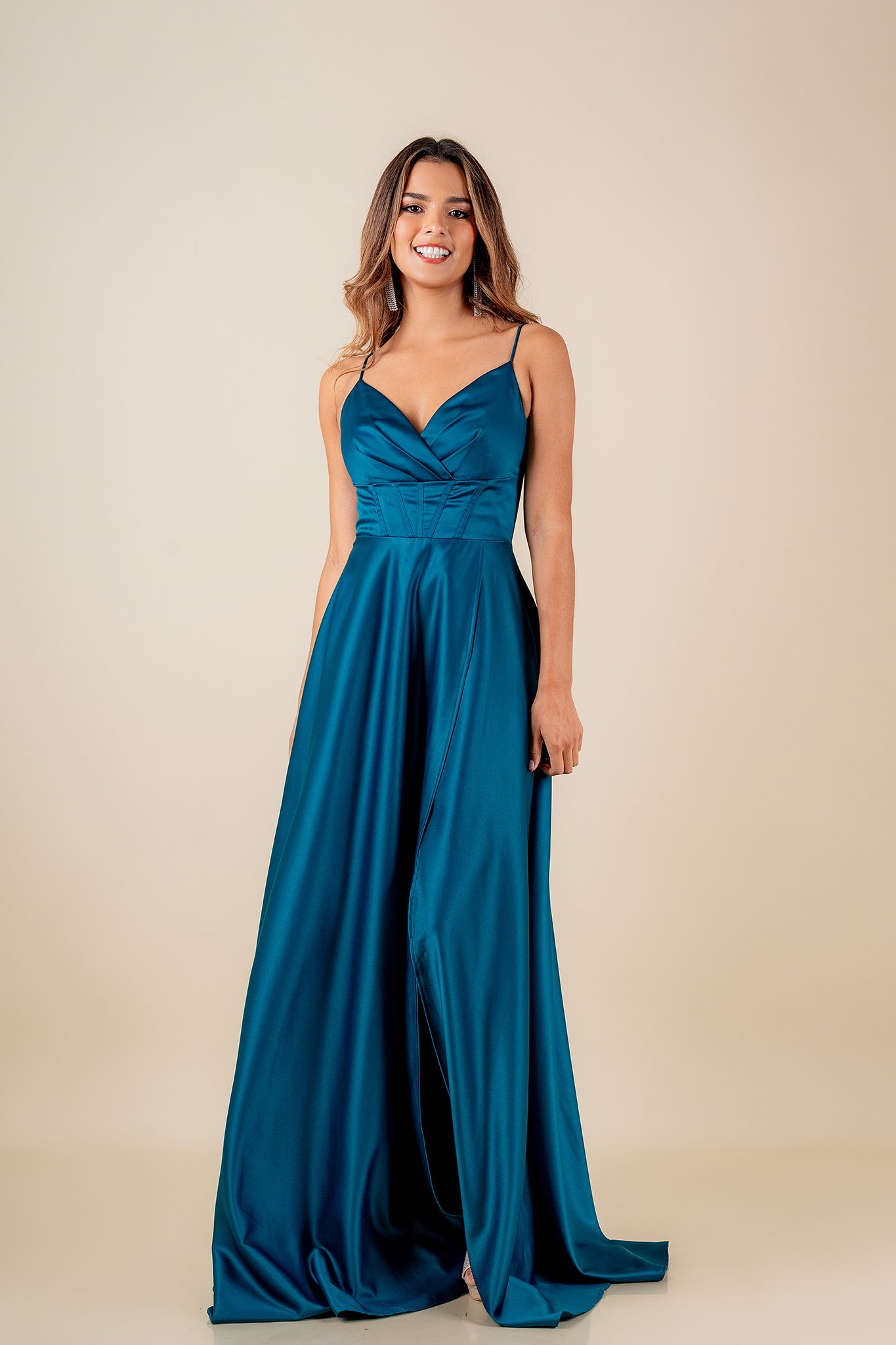 Agata Teal Dress