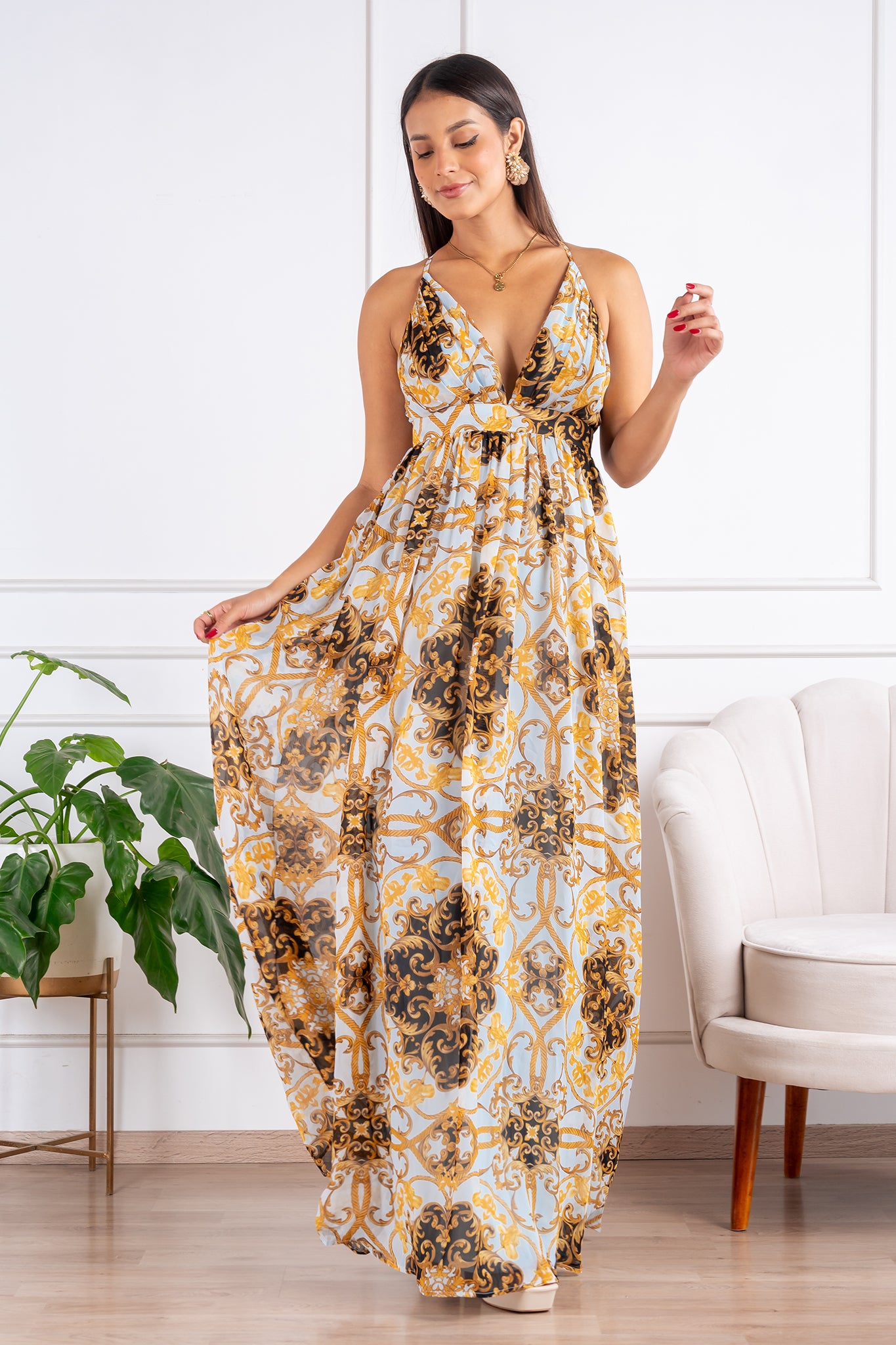 Agustina Light Blue Dress