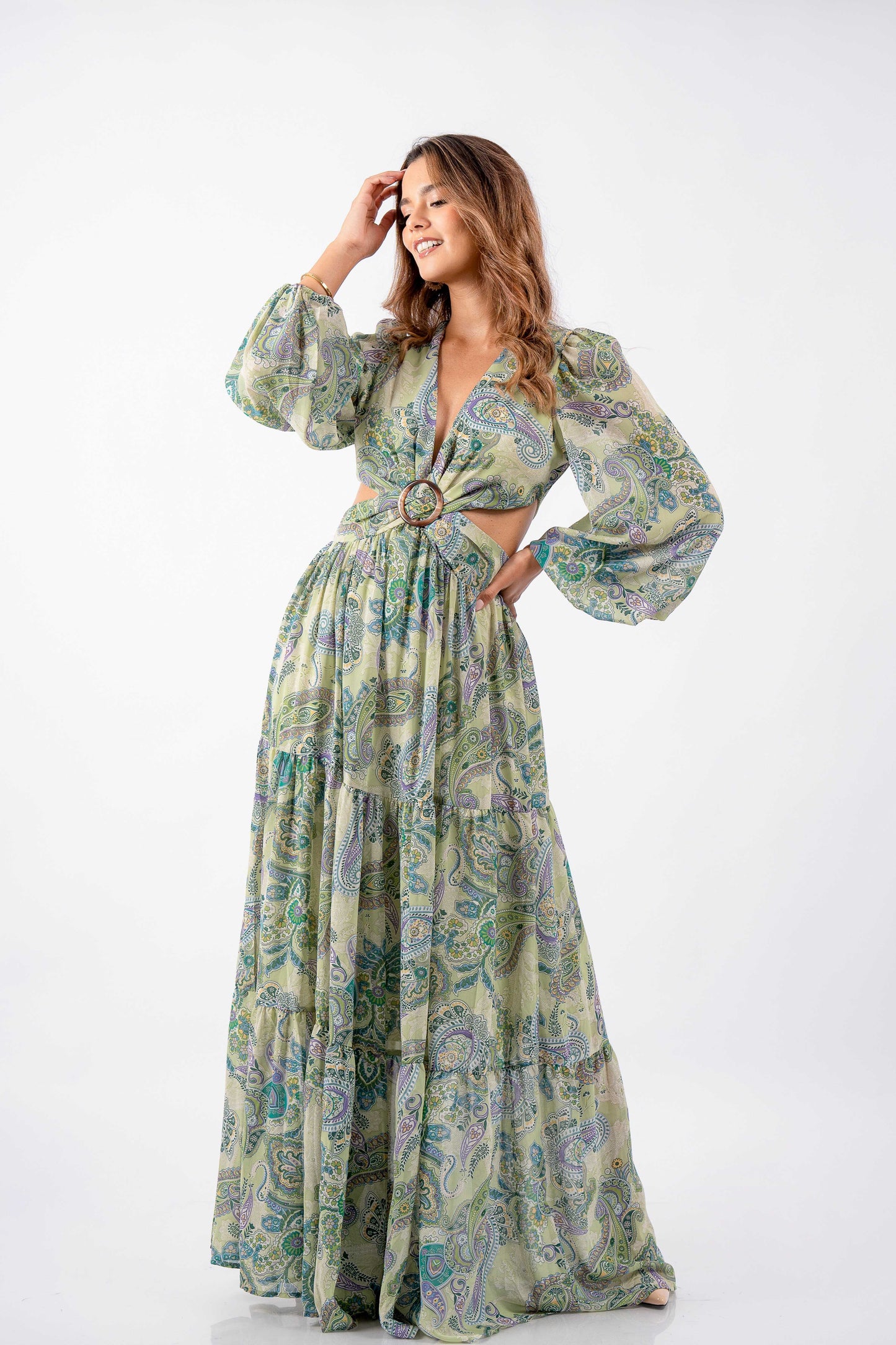 Mariela Green Dress