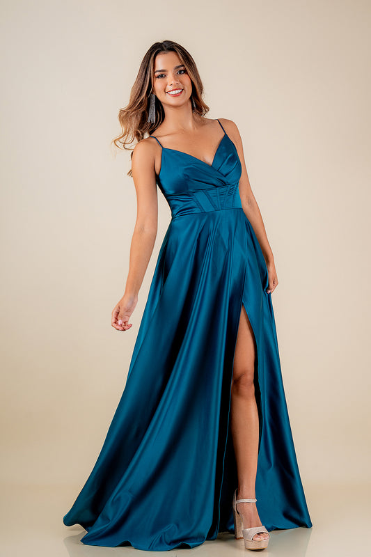 Agata Teal Dress